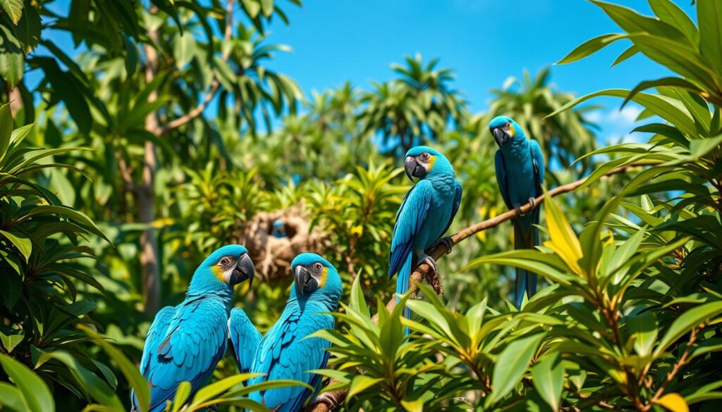 Blue Spix Macaw Population