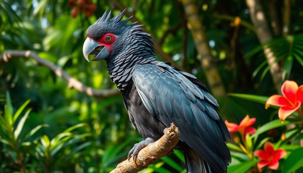 black palm cockatoo talking